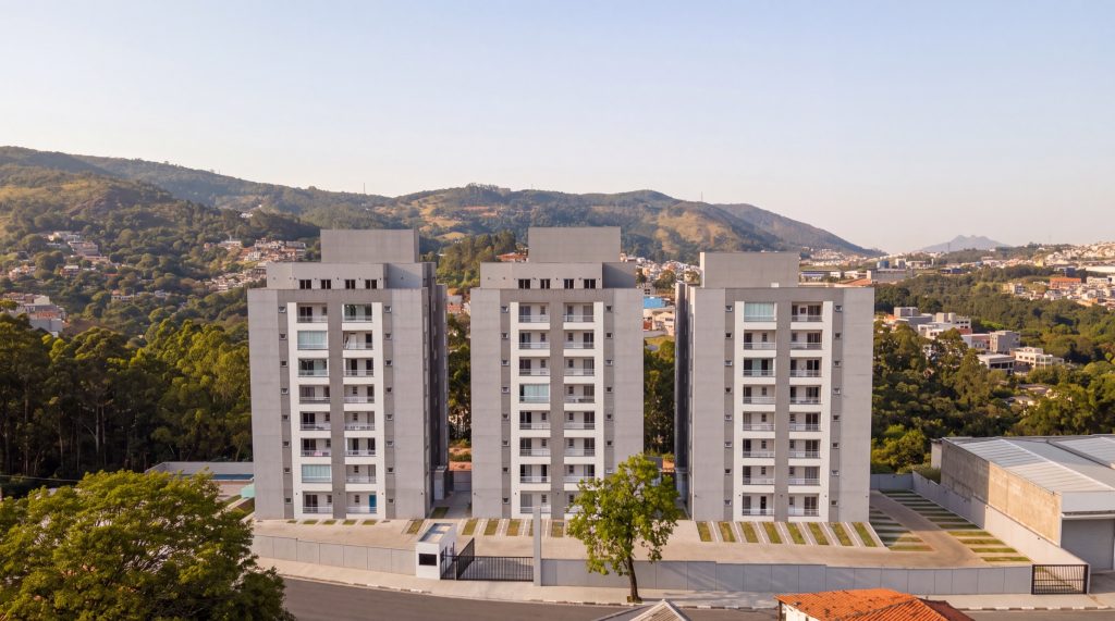 Vista aerea da fachada do Harmony Residence